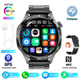 Smart Watch 5 Pro GPS NFC Smartwatch Men 360*360 AMOLED Screen Heart Rate Monitor Bluetooth Call IP67 Waterproof Men Smartwatch